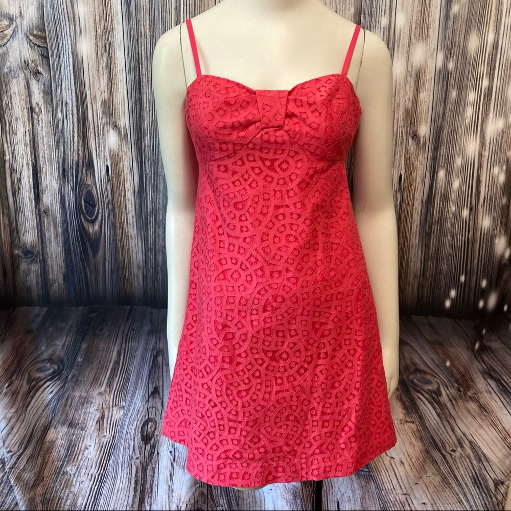 Lilly Pulitzer Knit Crochet Lace Shift Dress